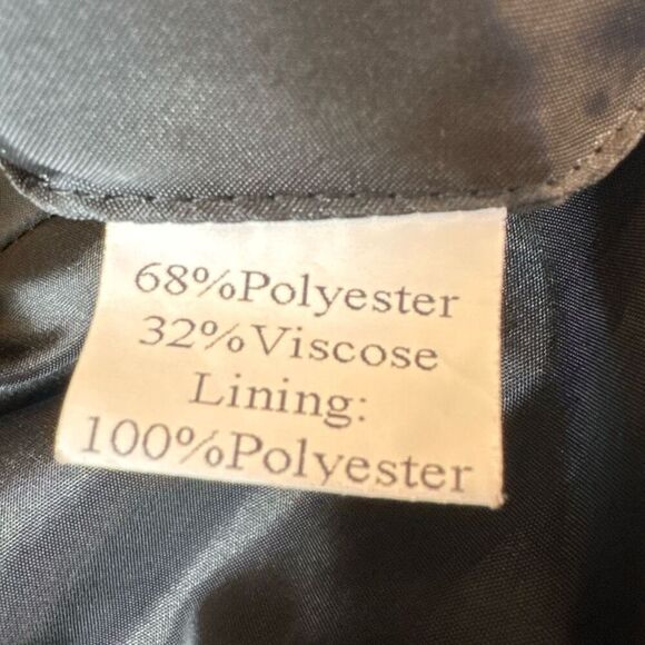 Yuvita Black Sleeveless Dress Belt Cowl Neck Crinkle Crepe Size 6 Langenlook - Picture 8 of 8